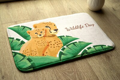 Tapis de bain Guépard d'afrique