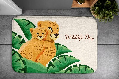 Tapis de bain Guépard d'afrique