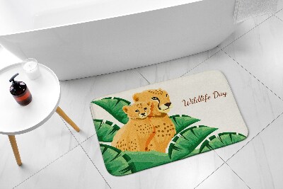 Tapis de bain Guépard d'afrique