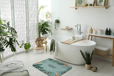Tapis salle de bain Motif végétal