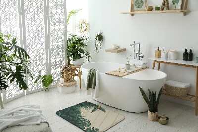 Tapis de salle de bain Plantes monstera