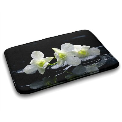 Tapis bain Fleurs orchidées