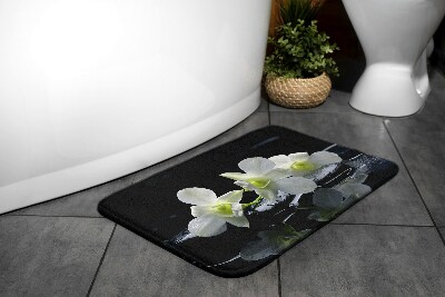 Tapis bain Fleurs orchidées