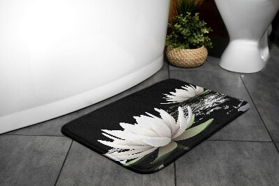 Tapis de bain Fleurs nénuphars