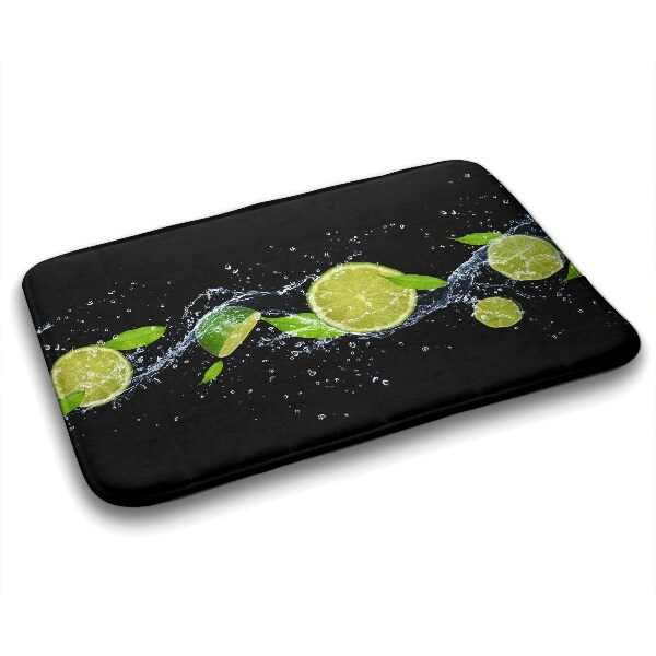 Tapis salle de bain Citron vert et agrumes