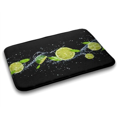 Tapis salle de bain Citron vert et agrumes