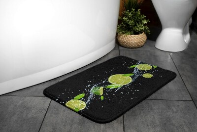 Tapis salle de bain Citron vert et agrumes
