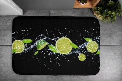 Tapis salle de bain Citron vert et agrumes