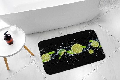 Tapis salle de bain Citron vert et agrumes