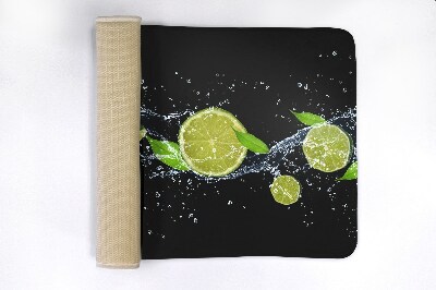 Tapis salle de bain Citron vert et agrumes