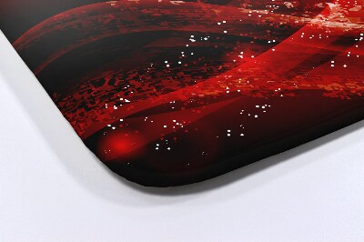 Tapis de salle de bain Abstraction rouge