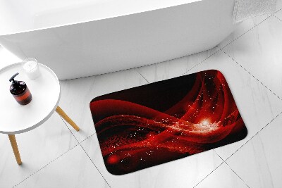 Tapis de salle de bain Abstraction rouge