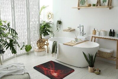 Tapis de salle de bain Abstraction rouge