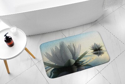 Tapis de bain Fleurs nénuphars
