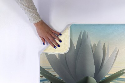 Tapis de bain Fleurs nénuphars