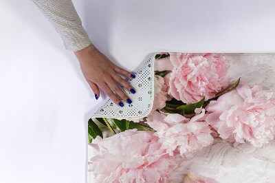 Tapis bain Fleurs œillets