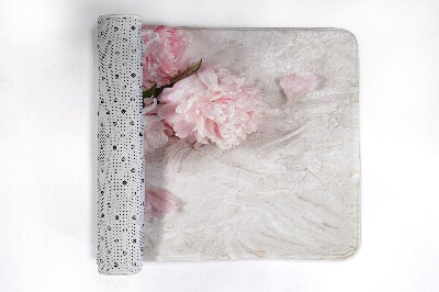 Tapis bain Fleurs œillets