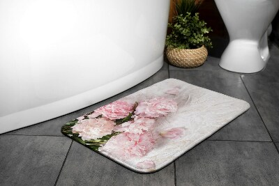 Tapis bain Fleurs œillets