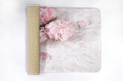 Tapis bain Fleurs œillets
