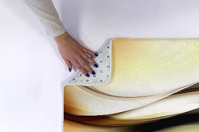 Tapis de bain Abstraction dorée