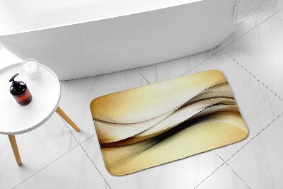 Tapis de bain Abstraction dorée