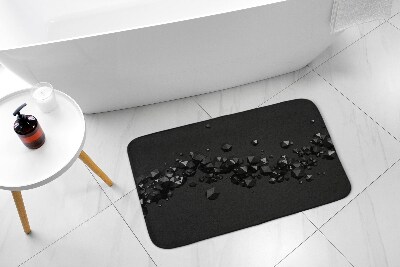 Tapis de salle de bain Abstraction géométrique noire
