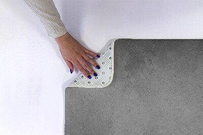 Tapis salle de bain Béton gris
