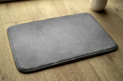 Tapis salle de bain Béton gris