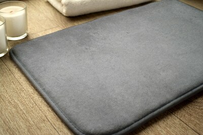 Tapis salle de bain Béton gris