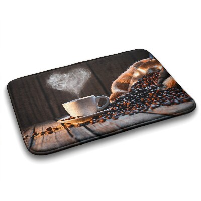 Tapis de salle de bain Coeur de café