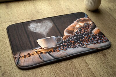 Tapis de salle de bain Coeur de café