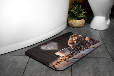Tapis de salle de bain Coeur de café