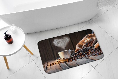 Tapis de salle de bain Coeur de café