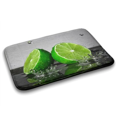 Tapis salle de bain Citron vert et agrumes