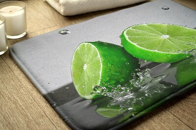 Tapis salle de bain Citron vert et agrumes