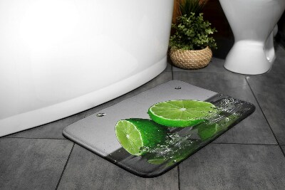 Tapis salle de bain Citron vert et agrumes