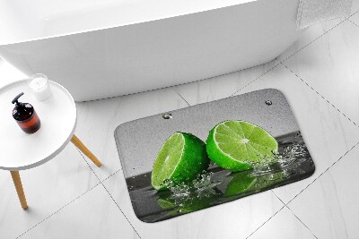 Tapis salle de bain Citron vert et agrumes