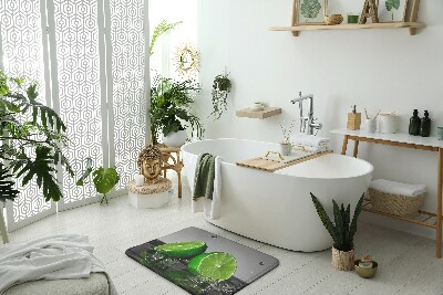 Tapis salle de bain Citron vert et agrumes