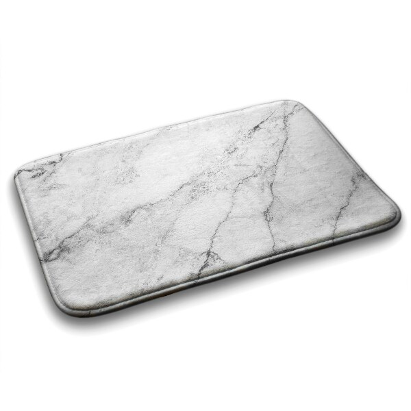 Tapis salle de bain Marbre blanc