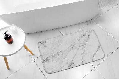 Tapis salle de bain Marbre blanc