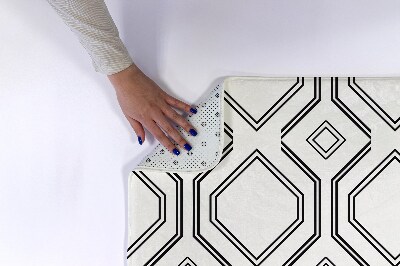 Tapis salle de bain Motifs carrés