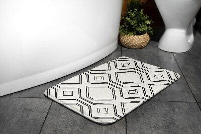 Tapis salle de bain Motifs carrés
