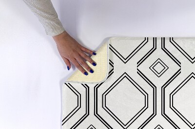 Tapis salle de bain Motifs carrés