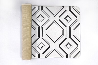 Tapis salle de bain Motifs carrés