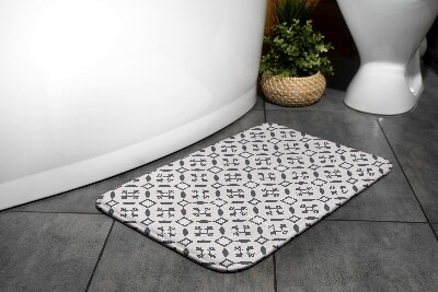 Tapis salle de bain Motifs marron