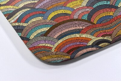 Tapis de bain Abstraction colorée