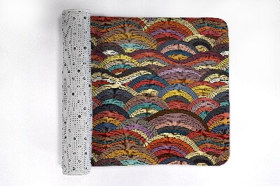 Tapis de bain Abstraction colorée