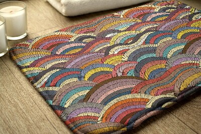 Tapis de bain Abstraction colorée