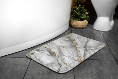 Tapis salle de bain Marbre gris