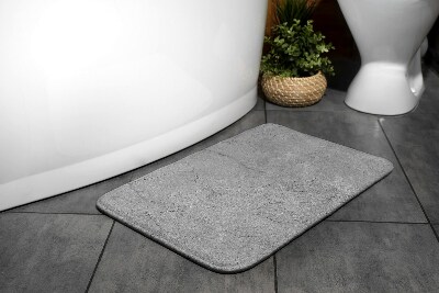 Tapis de salle de bain Béton gris